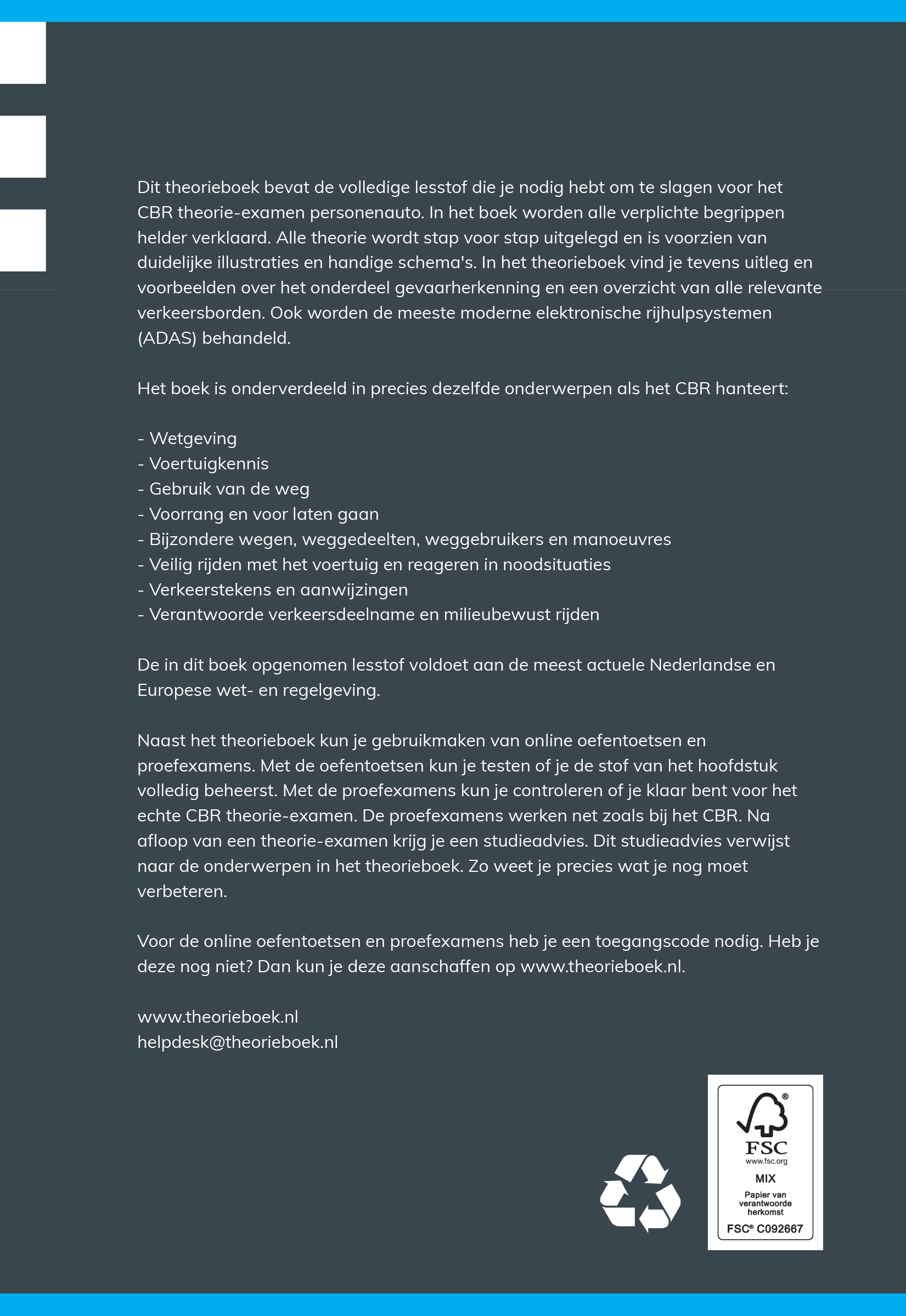 Lens Media Theorieboek - Achterkant